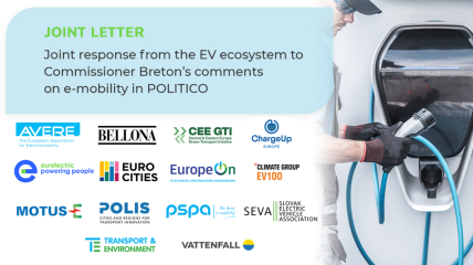 Open letter – joint response from the EV ecosystem to Commissioner Breton’s comments on e-mobility in POLITICO