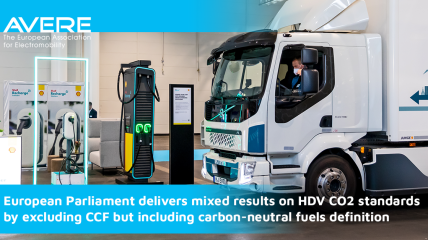 AVERE PR:  European Parliament delivers mixed results on HDV CO2 standards by excluding CCF but including carbon neutral fuels definition